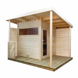Sentiotec venkovní sauna Scala Medium 3440x3130x2720mm