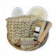 Saunaproject dárkový košíček s přírodními masážními doplňky
